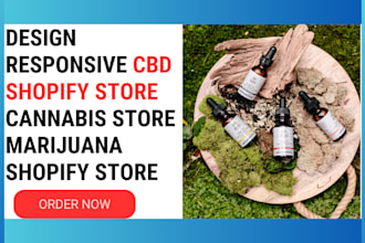 design responsive cbd shopify store cannabis store marijuana shopify store