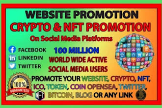 bring quality crypto promotion, nft, meme coin promotion