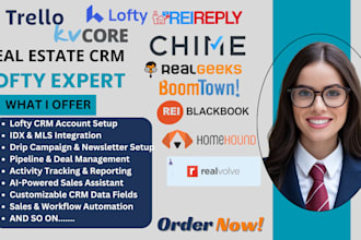 setup lofty idx website lofty crm lofty automation follow up boss lofty chime