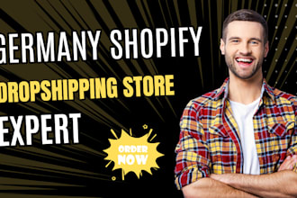 build german shopify dropshipping store german shopify store german website