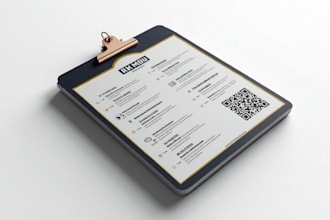 design restaurant menu, food menu price list bar cafe menu flyer digital TV menu