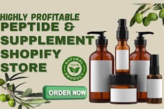 peptide shopify store supplement website peptide website nutriceutical store
