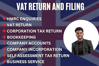 file UK vat return, ct600, tax filing, UK self assessment, sa100 form to hmrc