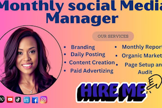be your social media manager and content creator linkedin manager tiktok ads