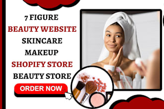 design skincare shopify store cosmetics store skincare website makeup website