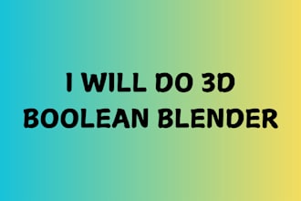 teach you 3d boolean blender bevel