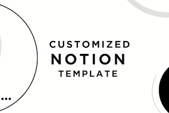 build a custom notion template for, work, and life
