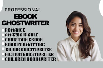 be your fiction ghost book writer novel children story writing editing amazon