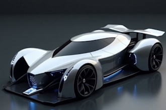create 3d car modelling for 3d printing and game development