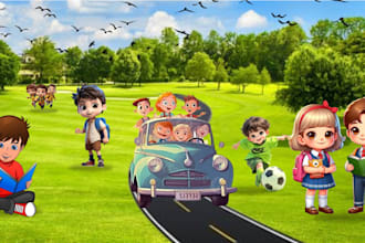 design children book cover story book children book illustration