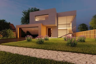 3d house interior and exterior lighting design using relux, dialux evo