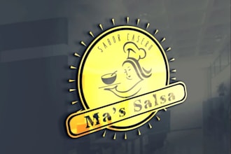 do club, bar, bakery, bbq food logo with branding