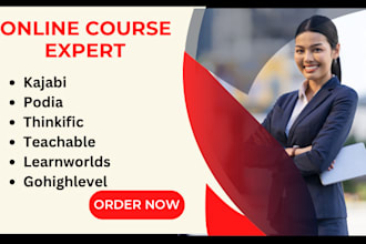 create online course website on gohighlevel kajabi learnworlds thinkific