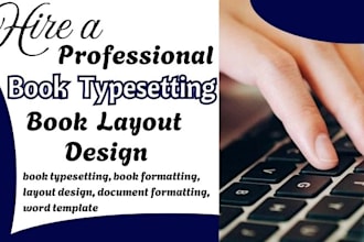do book formatting typesetting and layout design for kindle paperback and ebooks