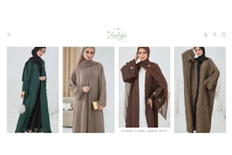 design abaya shopify store islamic wears abaya website hijab dropshipping store
