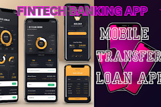 build fintech banking app loan app money transfer app ui ux design fintech app