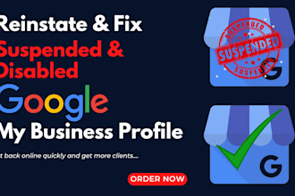 reinstate and fix suspended or disabled google my business profile and listings