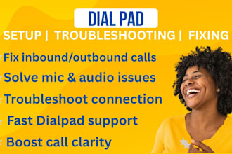fix inbound or outbound call issues and microphone audio settings in dialpad