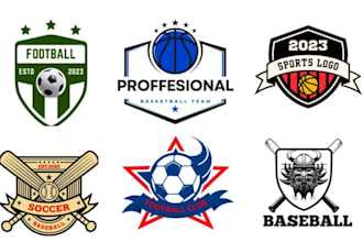 make sports logo for team, tournament basketball