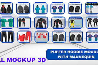 make an amazing t shirt and hoodie mockup for you