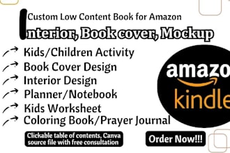 design amazon KDP interior for low content KDP journal or sudoku