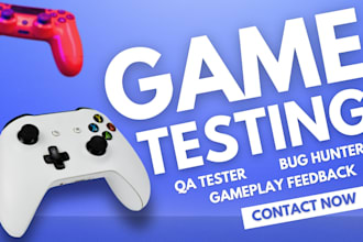 professionally test your game for bugs and user experience