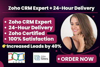 build a high converting zoho landing page, zoho campaign, zoho form, zoho crm