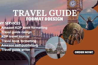 format amazon KDP travel guide books, travel journals, and blog articles