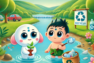 draw cartoon child book illustration watercolor children picture storybook