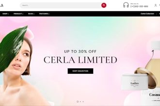 design skincare shopify store skincare website cosmetics store beauty website
