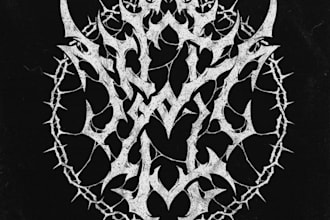 draw any metal band logo