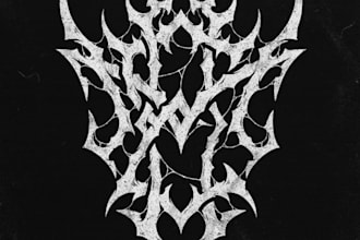 draw black, slam, or death metal logo for your band