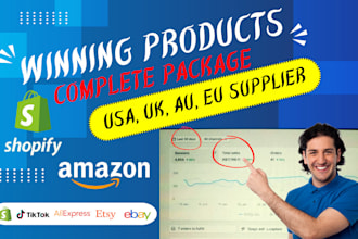run shopify dropshipping winning products research amazon fba product research