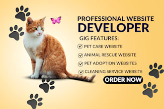 design pets website pet store pet grooming website pet care website on wordpress
