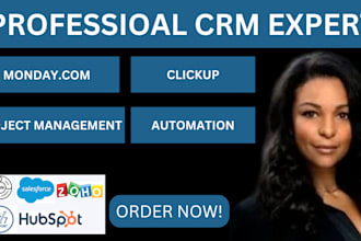 setup notion project management clickup monday crm asana trello automation CRM