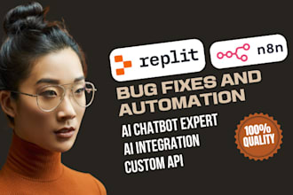 custom app on replit ai integrate with n8n ai agent replit expert n8n automation