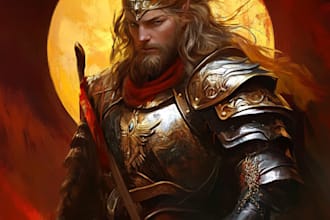 game character art or fantasy character illustration