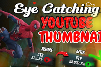 design catchy youtube thumbnails attracting millions of clicks, views
