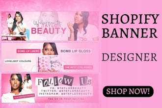 shopify banner shopify hero banner design website banner shopify banner design