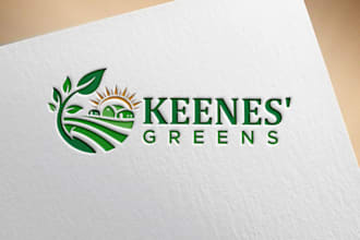 do modern natural landscape eco friendly agriculture farm organic logo