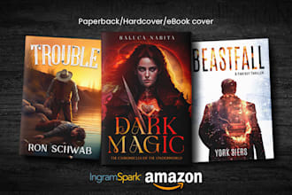 do science fiction or fantasy book cover design