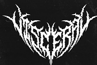 design black metal logo for your band