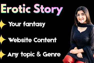write nsfw fanfiction, anime, manga, and erotic stories
