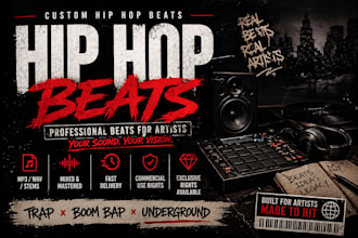 create a professional hip hop beat for you