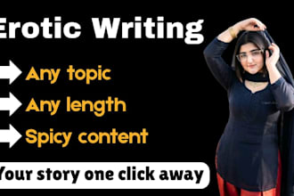 write nsfw erotic stories, anime erotica, erotic fanfiction