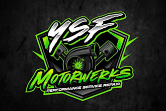 do automotive car racing and auto detailing logo for you
