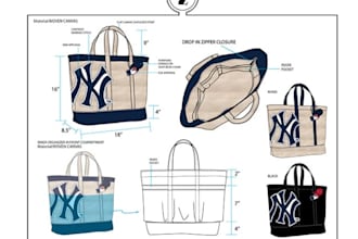 design handbag, duffle bag, tote bag, bag design and bag tech pack