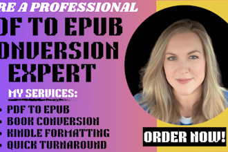 convert pdf to epub, mobi and format book for kindle, ebook formatting