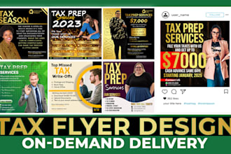 provide professional tax flyer design services