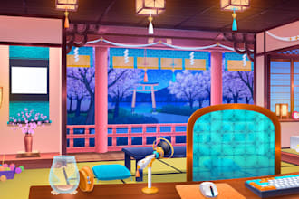make custom vtuber background art